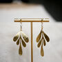Freshwater Pearl And Fine Brass Drop Earrings, thumbnail 4 of 5