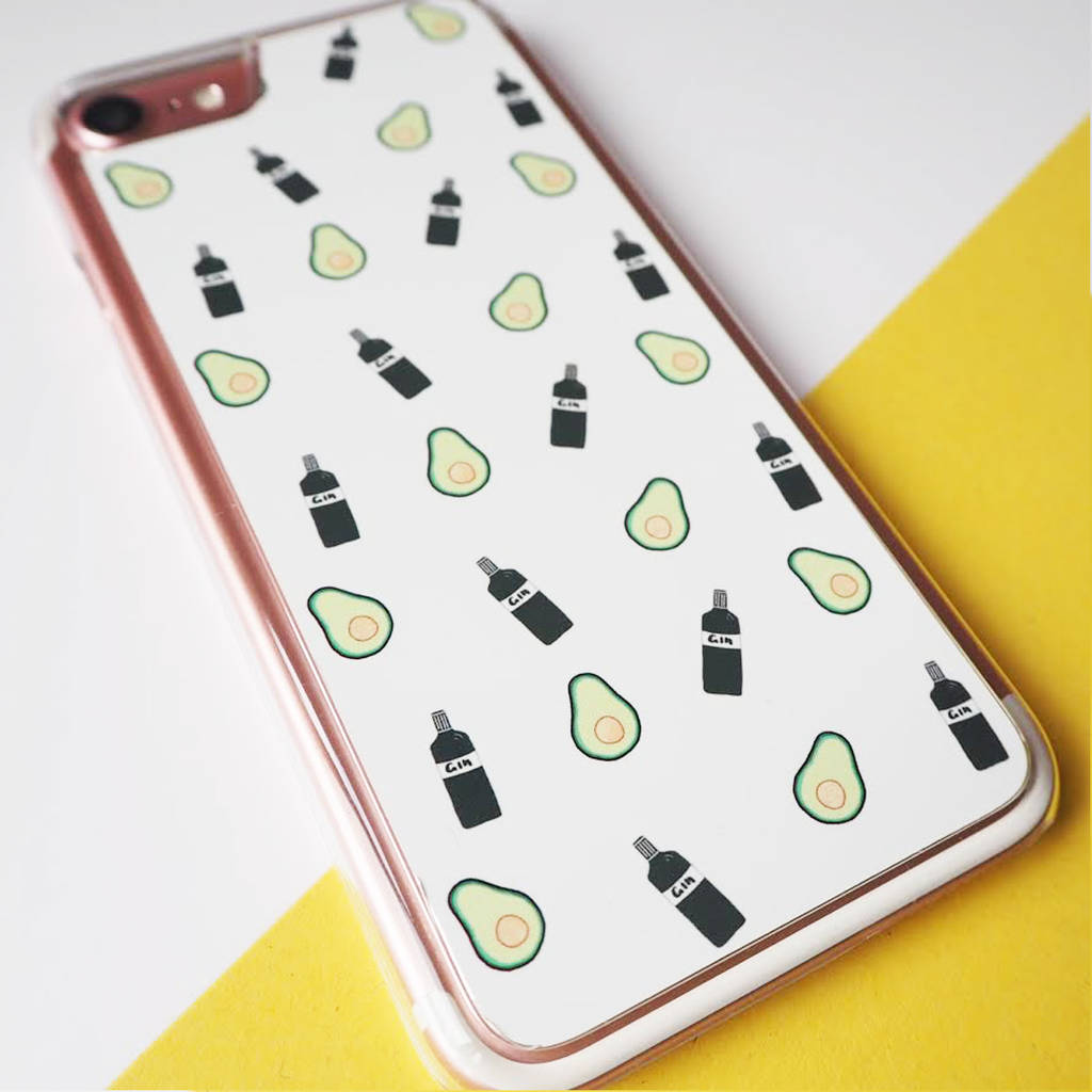 Avocado And Gin iPhone Case By Sweetlove Press
