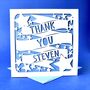 Personalised Stars Thank You Card, thumbnail 3 of 5