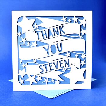 Personalised Stars Thank You Card, 3 of 5