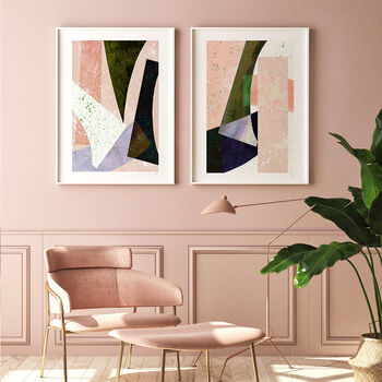 Abstract Colour Block Prints Set Of Three, 5 of 12