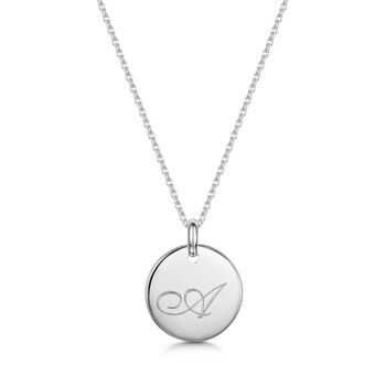 Personalised Sterling Silver Initial Necklace, 9 of 12