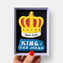 Personalised King Of Dad Jokes Father's Day Letterbox Iced Cookies, thumbnail 1 of 10