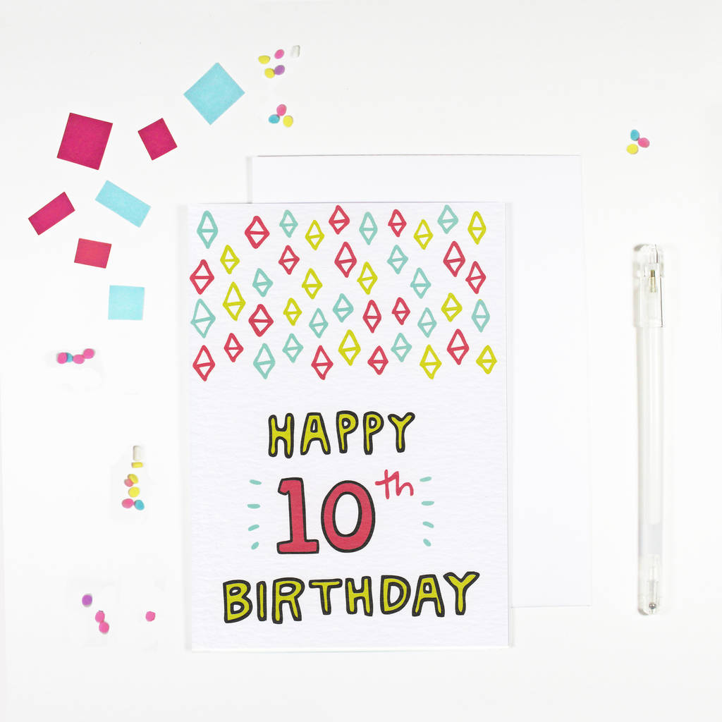10th Birthday Card Ideas