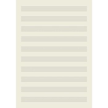 Personalised A4 Leather Music Manuscript Notebook, 4 of 4