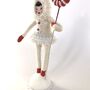 Candy Cane Flower Girl Christmas Tree Decoration, thumbnail 2 of 6