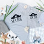 Twinning 'Sea Dog And Sea Pup' T Shirt Set, thumbnail 1 of 4