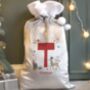 Personalised Initial Reindeer Christmas Sack, thumbnail 3 of 4