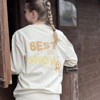 Best In Show Equestrian Horse Gift Jumper, 4 of 4
