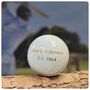 Personalised Vintage White Leather Cricket Ball, thumbnail 6 of 12