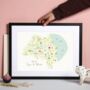 Personalised Tyne And Wear Map: Add Favourite Places, thumbnail 1 of 3