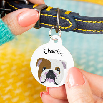 Personalised Dog Breed And Name Pet Dog ID Tag, 4 of 9