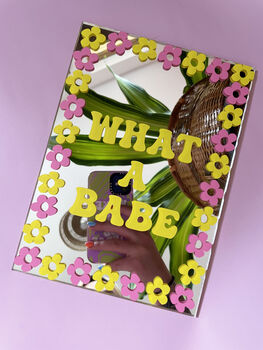 What A Babe Flower Mirror, 3 of 5