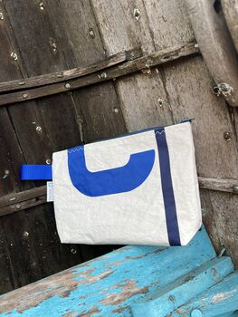 No3 Small Upcycled Versatile Sailcloth Pouch, 10 of 10