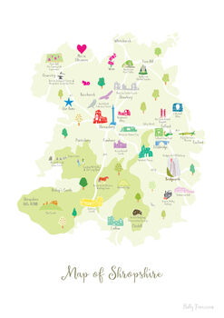 Personalised Shropshire Map: Add Favourite Places, 3 of 3