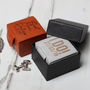 Personalised Leather Cufflink Jewellery Box, thumbnail 3 of 9