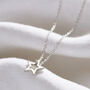 Small Open Star Charm Necklace, thumbnail 3 of 8