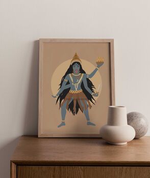 Kali Art Print Hindu Wall Decor, 2 of 3