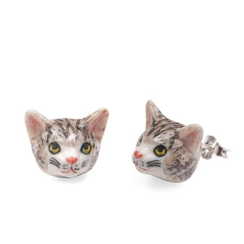 Tabby Cat Earrings, 2 of 2