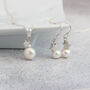 Pearl Pendant And Earrings Set With Silver Star, thumbnail 1 of 12