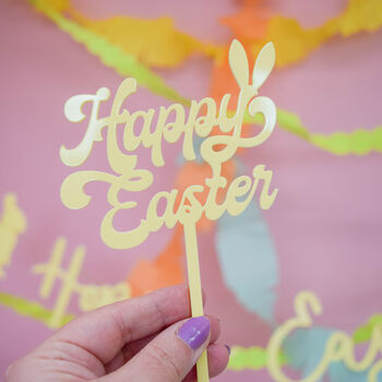 Hoppy Easter Cake Topper With Bunny Ears, 4 of 7
