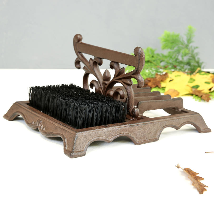 gardener's cast iron boot brush and scraper by dibor