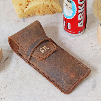 Personalised Leather Razor And Multitool Case, 3 of 11