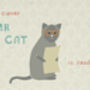 Cat Character Birthday Card, thumbnail 2 of 2
