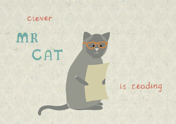 Cat Character Birthday Card, 2 of 2