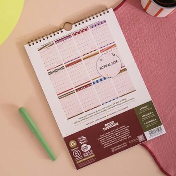 2026 2027 Mid Year Calendar | Boho Circus | A4, 6 of 6