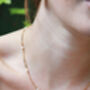 Florence 18k Gold Plated Pearl Figaro Chain Necklace, thumbnail 2 of 2