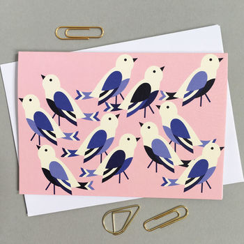 Multi Set Of Eight Bird Print Thank You Cards, 6 of 11
