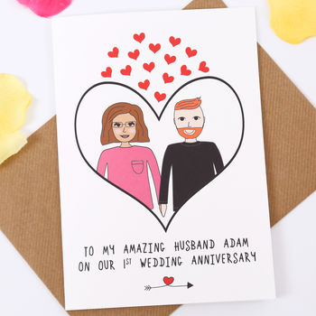 Personalised Anniversary Or Valentines's Card, 2 of 7
