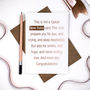 New Baby Card In Rose Gold Foil, thumbnail 2 of 4