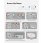 Set Of Clear Shoe Boxes Shoe Storage Organisers Rack, thumbnail 10 of 12