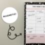 A5 Weekly Meal Planner Notepad Menu Planner Stars, thumbnail 7 of 8