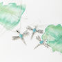 Dragonfly Turquoise Silver Pendant Necklace, thumbnail 6 of 10