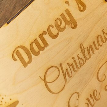 Personalised Wooden Christmas Eve Box, 3 of 6