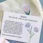 Personalised Birthday Flower Heat Up Hot Wheat Bag Gift, thumbnail 6 of 6