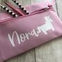 Personalised Child's Name Unicorn School Pencil Case, thumbnail 2 of 3