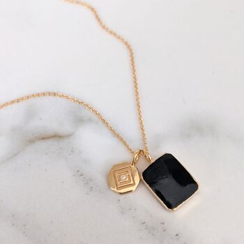 The Duo Black Onyx Necklace, 2 of 11