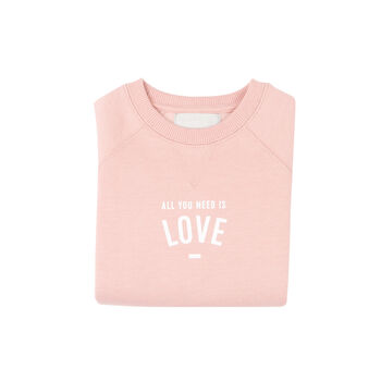 Faded Blush 'All You Need Is Love' Sweatshirt, 2 of 3