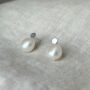 Jen Baroque Pearl Sterling Silver Stud Earrings, thumbnail 1 of 2