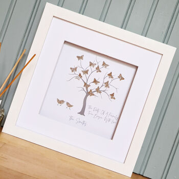 Roots Of A Family Personalised Butterfly Family Tree, 3 of 8