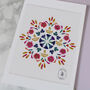 Personalised Family Flower Diwali Print, thumbnail 2 of 6