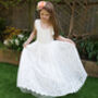 Saffron Flower Girl Dress ~ Lilly + Bo Collection, thumbnail 2 of 9