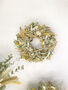 Dried Eucalyptus Wreath With Yellow Flowers, thumbnail 1 of 7