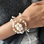 Elegant Pearl And Crystal Wrist Corsage For Weddings, thumbnail 2 of 6