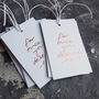 For Once You Deserve This Foil Gift Tags, thumbnail 6 of 6
