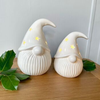 Light Up Porcelain Pair Of Gonks, 5 of 5